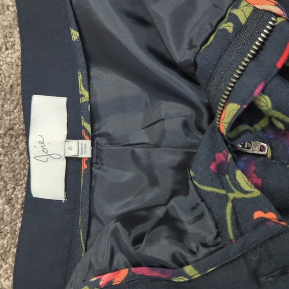 High End Fully Lined Floral Dress Pants - Picture 3 of 3